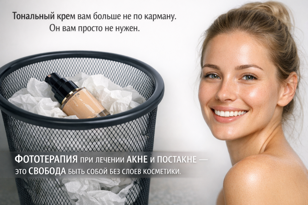 Результаты IPL-фотолечения акне и постакне на M22 — клиника «Нефертити», Хабаровск